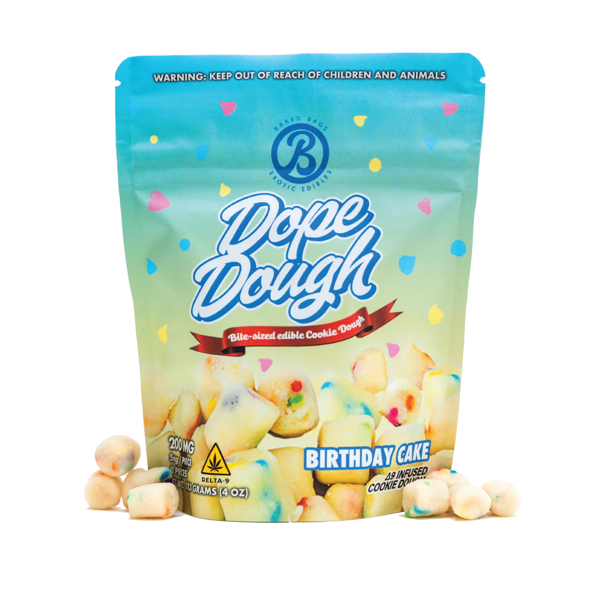 Biscoitos de THC - Birthday Cake - 200mg