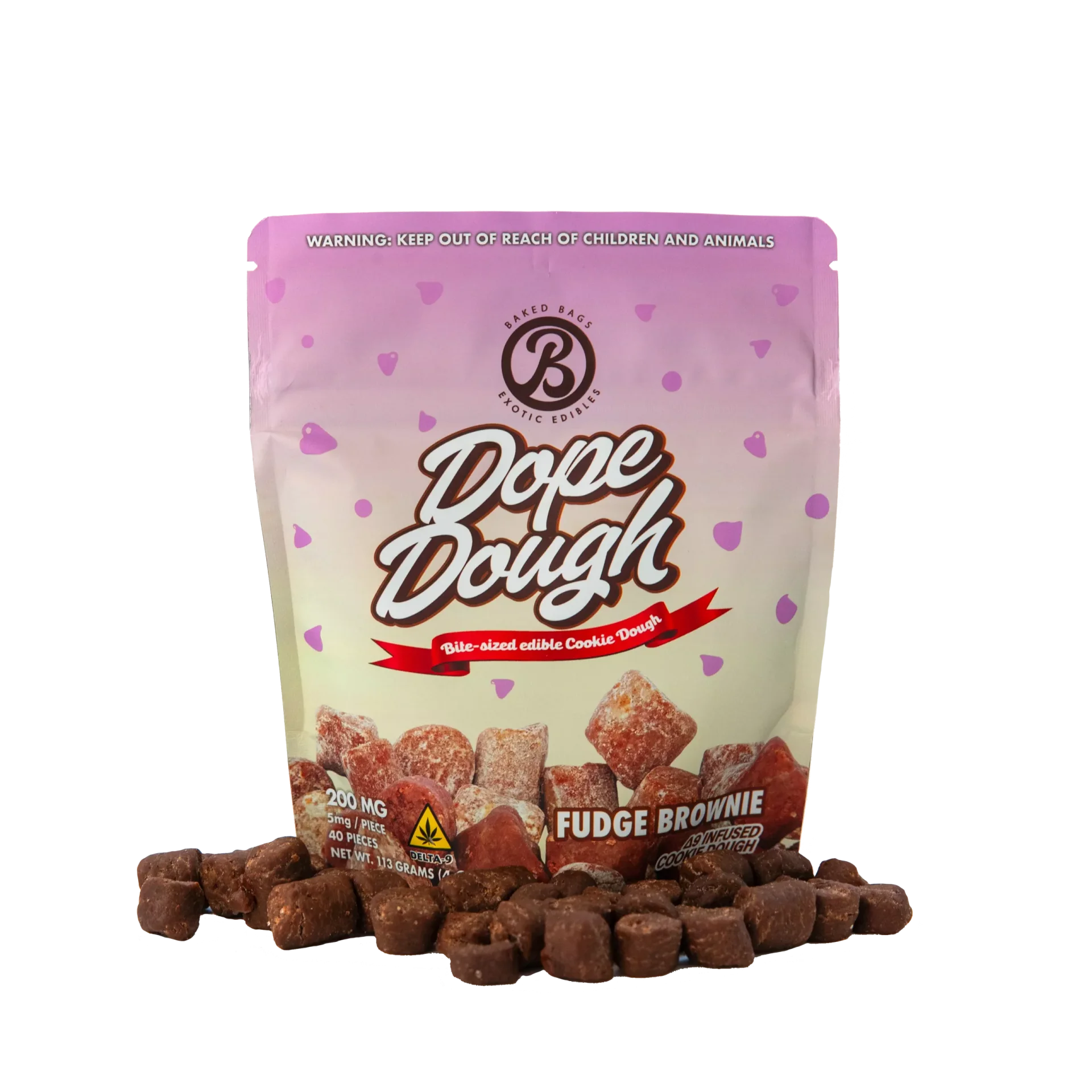 Biscoitos de THC - Fudge Brownie - 200mg