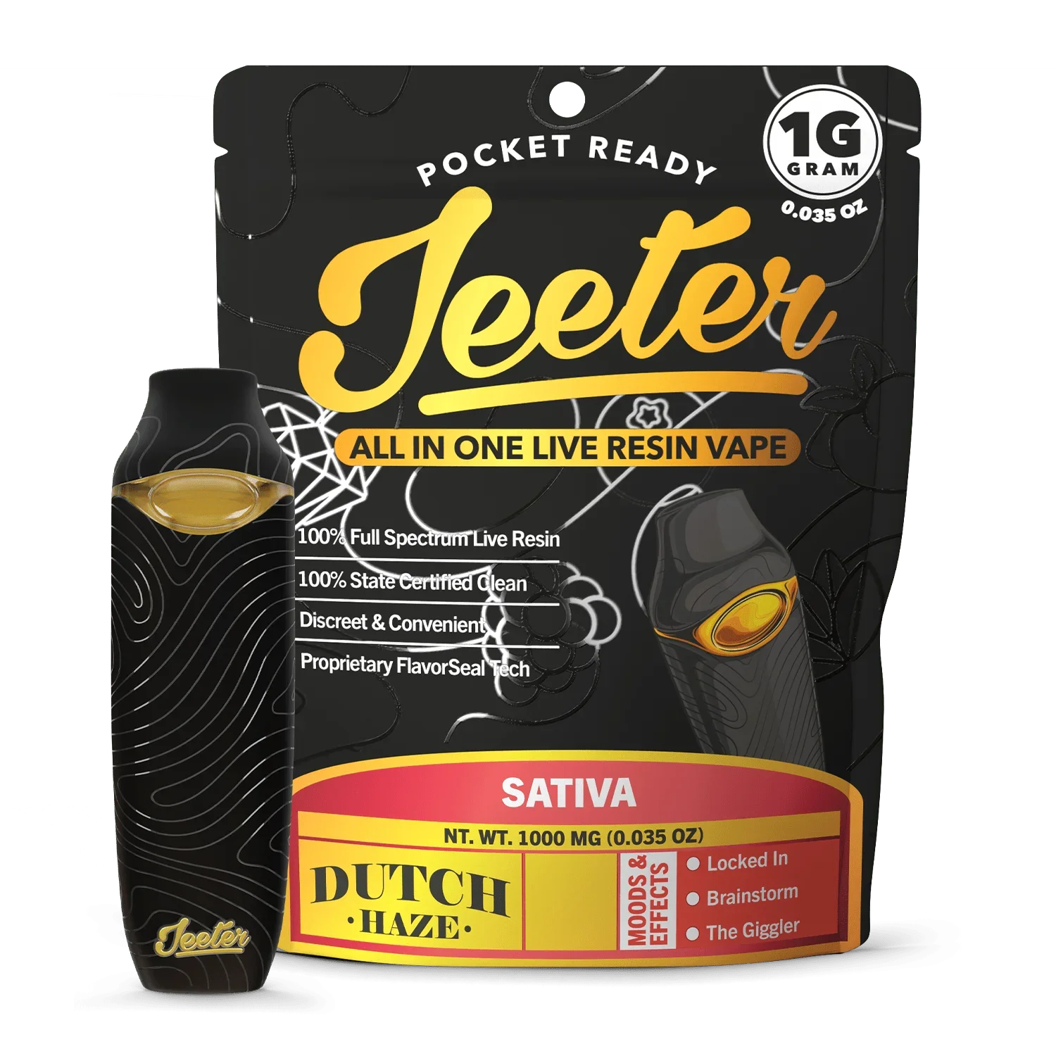 Pod THC Jeeter Dutch Haze | Sativa | 1000mg