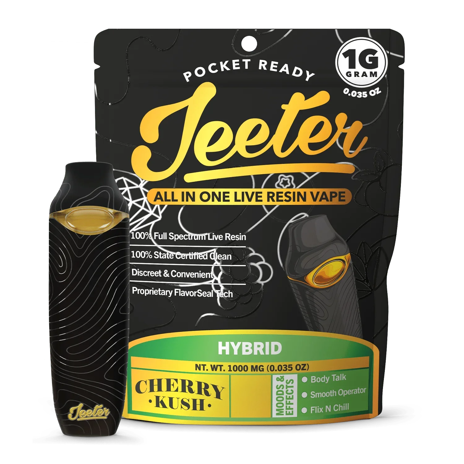 Pod THC Jeeter Cherry Kush | Híbrido | 1000mg