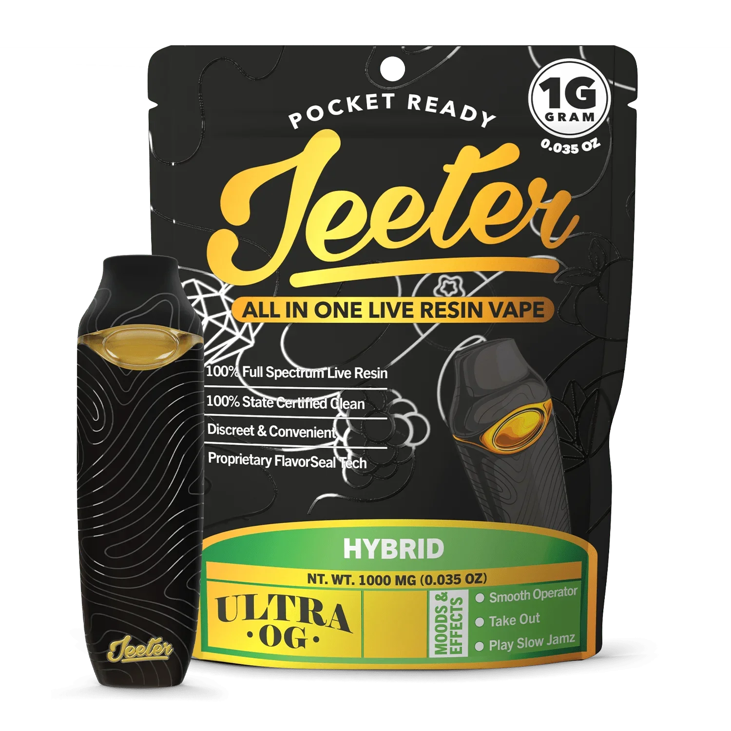 Pod THC Jeeter Ultra OG | Híbrido | 1000mg